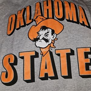 Oklahoma State Gray and Orange Men's Short Sleeve Tee